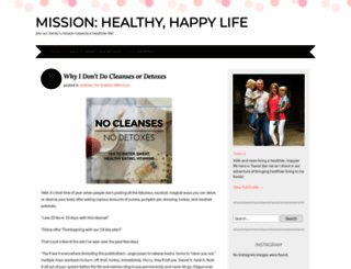 missionhealthyhappylife.wordpress.com screenshot