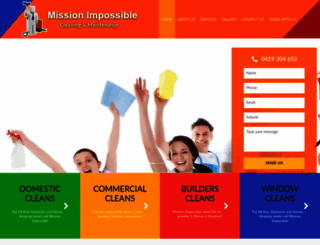 missionimpossiblecleaners.com.au screenshot