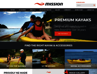 missionkayaking.com screenshot