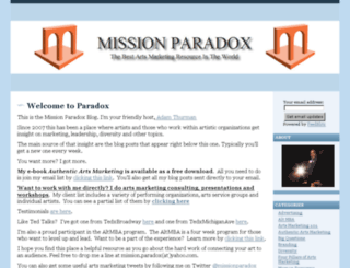 missionparadox.com screenshot