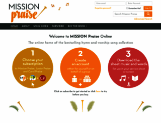 missionpraise.com screenshot