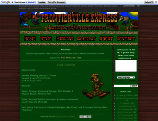 missions.frontiervilleexpress.co.uk screenshot