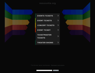 missiontix.org screenshot