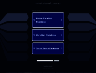 missiontravel.com.au screenshot