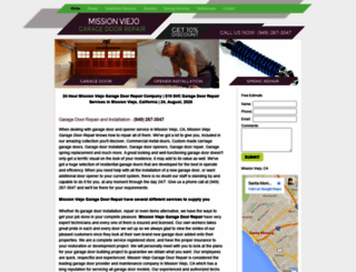 missionviejocagaragedoors.com screenshot