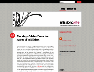 missionwife.wordpress.com screenshot