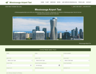 mississaugaairporttaxi.ca screenshot