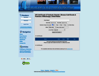 mississippifairsandfestivals.com screenshot