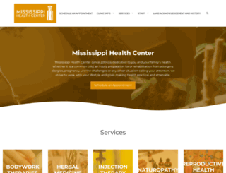 mississippihealthcenter.com screenshot