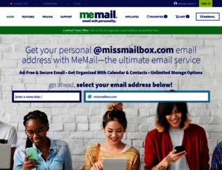 missmailbox.com screenshot