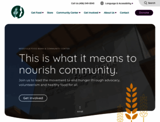 missoulafoodbank.org screenshot