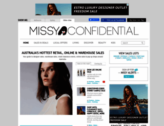 missyconfidential.com.au screenshot