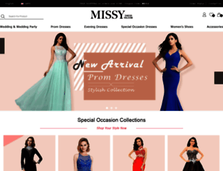 missydress.uk.com screenshot