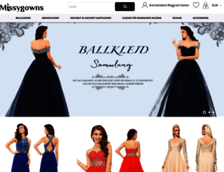 missygowns.at screenshot
