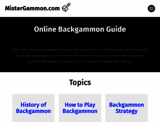 mistergammon.com screenshot