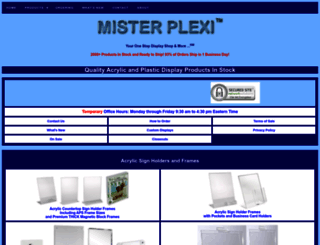 misterplexi.com screenshot
