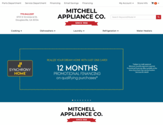 mitchellappliance.com screenshot