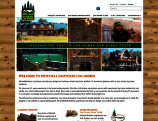 mitchellbrothersloghomes.com screenshot