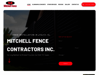 mitchellfence.com screenshot