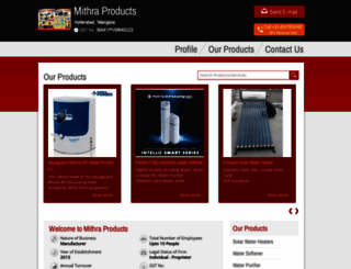 mithraproducts.com screenshot