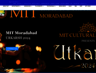 mitmoradabad.edu.in screenshot