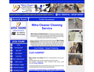 mitracleaner.web.id screenshot
