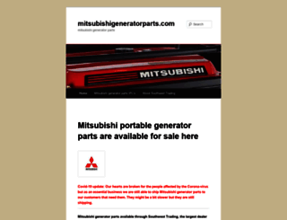 mitsubishigeneratorparts.com screenshot