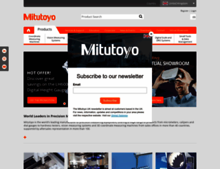 mitutoyo.co.uk screenshot