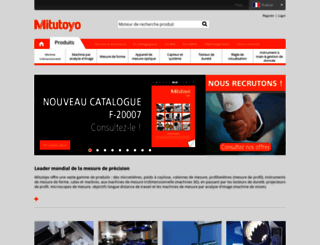 mitutoyo.fr screenshot