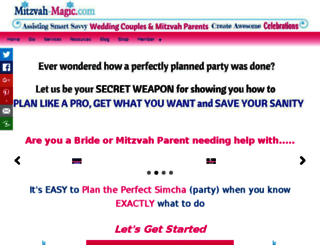 mitzvah-magic.com screenshot