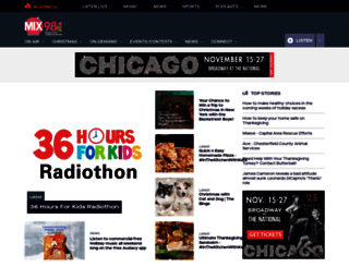 mix981richmond.radio.com screenshot