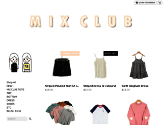mixclub.storenvy.com screenshot
