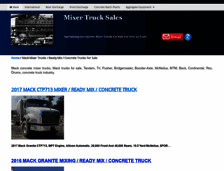 mixertrucksales.com screenshot