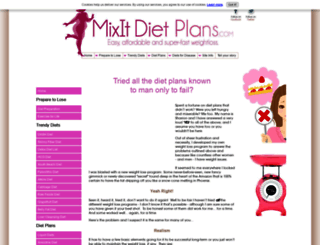 mixitdietplans.com screenshot