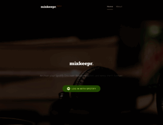 mixkeepr.com screenshot