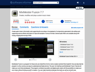 mixmeister-fusion.informer.com screenshot