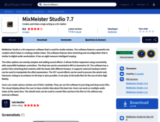 mixmeister-studio.informer.com screenshot