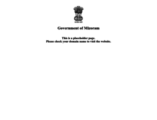 mizoram.gov.in screenshot