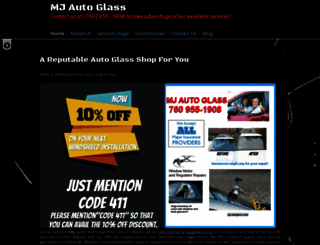 mj-autoglass.com screenshot