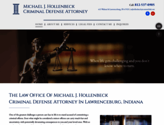 mjhollenbecklaw.com screenshot