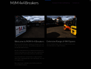 mjm4x4spares.co.uk screenshot