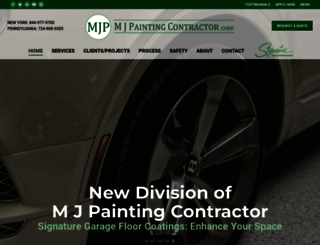 mjpaintingcontractor.com screenshot