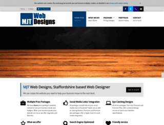 mjtwebdesigns.co.uk screenshot
