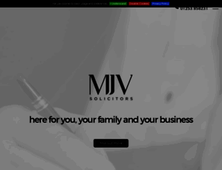 mjvlaw.co.uk screenshot
