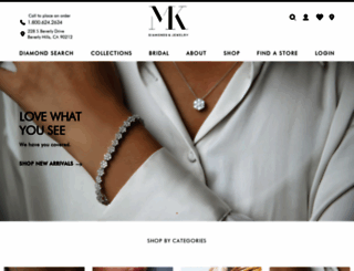 mkdiamonds.com screenshot