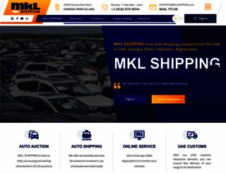 mklshipping.com screenshot