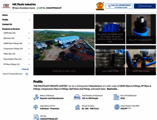 mkplasticindustries.net screenshot