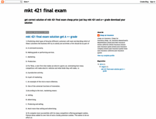 mkt-421-final-exam.blogspot.com screenshot