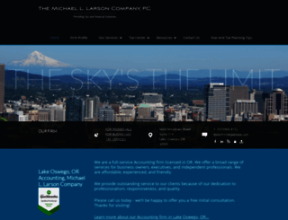mlarsoncpa.com screenshot