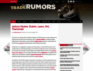 mlbtr.com screenshot